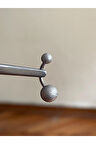 316 L Cerrahi Çelik Parıltılı Top Model Göbek Piercingi