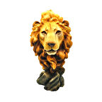 Dekoratif Aslan Kafası Büstü