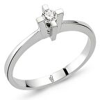Harem Altın Romeo Pırlanta 0.12 Ct Tektaş Yüzük RM-10006