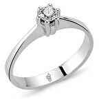 Romeo Pırlanta 0.15 Ct Tektaş Yüzük RM-10018