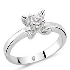 18 Ayar Altın 0.30 Ct Pırlanta Tektaş Yüzük RM30072