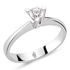 0.40 Ct Tektaş Pırlanta Yüzük  RM30075