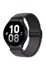 Samsung Galaxy Watch 7 Seri 40 mm 44 mm FE 40 mm ile Uyumlu Flexi Hasır Magnet Kordon