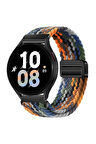 Samsung Galaxy Watch 6 44 mm ile Uyumlu Flexi Hasır Magnet Kordon