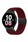 Samsung Galaxy Watch 6 Classic 43 mm ile Uyumlu Flexi Hasır Magnet Kordon