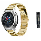 Huawei Watch GT5 Pro 46 mm ile Uyumlu  22 mm Klasik Çelik Kordon Paslanmaz Kayış