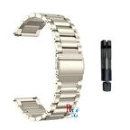 Huawei Watch Buds İle Uyumlu  22 mm Klasik Çelik Kordon Paslanmaz Kayış