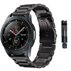 Huawei Watch GT 2 Classic (46mm) İle Uyumlu  22 mm Klasik Çelik Kordon Paslanmaz Kayış