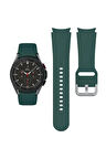 Samsung Galaxy Watch 5 Pro 45  mm ile Uyumlu Kavisli Silikon Kordon