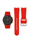 Samsung Galaxy Watch 6 44  mm ile Uyumlu Kavisli Silikon Kordon