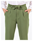 Dabıl Kumaş Düz Duble Paça Kız Çocuk Pantolon 