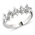 18 Ayar Altın 0.90 Ct Pırlanta Beştaş Yüzük RMY201