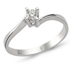 Romeo Pırlanta 0.16 Ct Tektaş Yüzük RMY307