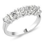 18 Ayar Altın 0.80 Ct Pırlanta Beştaş Yüzük RMY511