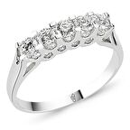 18 Ayar Altın 0.70 Ct Pırlanta Beştaş Yüzük RMY514