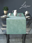 Lalezar Kadife Efektli Mint Rengi Aura Serisi Runner 40 X 140