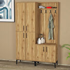 Rose-1-4 Dolaplı Ayakkabılık Vestiyer Portmanto RS04