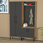 Rose-1-4 Dolaplı Ayakkabılık Vestiyer Portmanto RS06