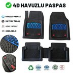 Volkswagen Polo 6R 2012 4D HAVUZLU ÜNİVERSAL YENİ NESİL PRO PASPAS SİYAH - MAVİ