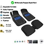 Fiat 500 L 2016 HASIR DESEN 3D UNİVERSAL UYUMLU PASPAS MAVİ