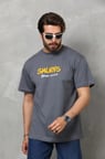 Unisex Basic Bisiklet Yaka Oversize TShirt
