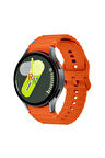 Samsung Galaxy Watch 7 44 mm İle Uyumlu Kavisli Spor Silikon Kordon