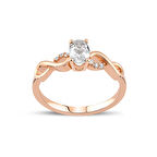 Topaz ve Pırlanta Taşlı Altın Yüzük – Whisperline