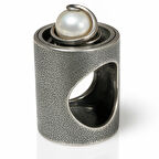 Gösterişli İnci Taşlı Gümüş Yüzük – Gravital