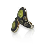 Peridot Taşlı Gümüş Yüzük – Pulse Array