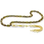 925 Ayar Gümüş Püsküllü Siyah Zirkon Taş İşlemeli Sultanit Tesbih