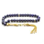 925 Ayar Gümüş Püsküllü Zirkon Taş İşlemeli His Taşı Tesbih