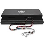 Kararmaz Metal Ayyıldız Püsküllü Arpa Kesim Süzme Bonibon Ateş Kehribar Tesbih