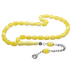 Arnavut Zincir Kararmaz Metal Püsküllü Kapsül Kesim Sarı Beyaz Beyrut Kehribar Tesbih