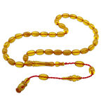 Sistemli Arpa Kesim Bilek Boy Sarı Ateş Kehribar Tesbih