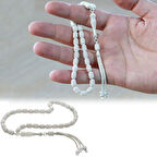 Üçlü Kamçı Top Püsküllü Telkari Tasarım Kapsül Kesim Gümüş Renk 925 Ayar Gümüş Tesbih