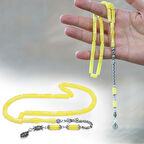 Kararmaz Metal Arnavut Zincir Püsküllü Kesme Kesim Sarı Beyaz Hareli Beyrut Kehribar Tesbih