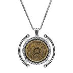 Hüsn-i Hat "İnşirah Suresi" Yazılı Kalın Zincirli 925 Ayar Gümüş Madalyon