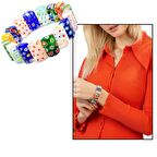 El İşçiliği Murano Cam Sanatı Çakra Tasarım Rolex Kadın Bileklik