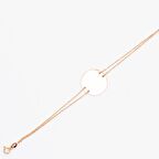 Rose Renk Kişiye Özel İsim Yazılı 925 Ayar Gümüş Kadın Bileklik