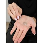 Helezon Tasarım Yarım Tur Silver Renk 925 Ayar Gümüş Kadın Küpe