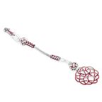 Kırmızı-Beyaz Renk Bakır Kaplama Kazaz Püskül