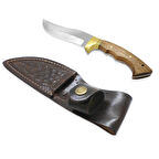 Özel Kutulu Kök Ceviz Ağacı Kabzalı Kişiye Özel İsim Yazılı 4116 Çelik Komando Avcı/Kamp Bıçağı