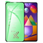 Samsung Galaxy M31S Uyumlu Ekran Koruyucu 9D Seramik Nano Tam Kaplayan Kırılmaz Cam Kavisli