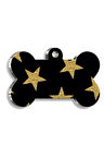 Işıltılı Yıldızlar Kemik Şekilli Köpek Künyesi XLarge 3,3 x 5 cm