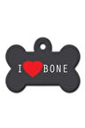 I Love Bone Kemik Köpek Künyesi Medium