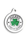 İrlanda Figür Yuvarlak Kedi ve Köpek Künyesi Small 2,5 cm