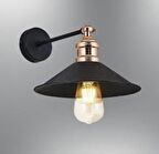 Rsylight Retro Metal Retro Salon - Yatak Odası Duvar Gold - Siyah Aplik 