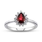 0.52 Ct Pırlanta Yakut Yüzük RTY30