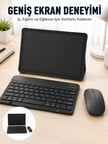 Android İşletim Sistemli SIM Kart Girişli Tablet Bluetooth Klavye Mouse Seti Mobil İnternet Destekli