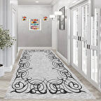 Rovigo Home Dijital Baskı Yıkanabilir Kaymaz Taban Salon Halısı Ve Yolluk RV012-FNL266